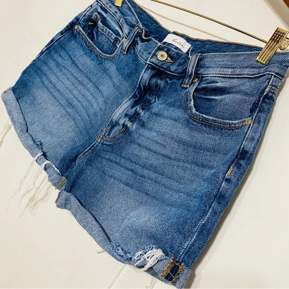Kancan Womens Light Blue Washed Jean Shorts Size 29 - Picture 8 of 8